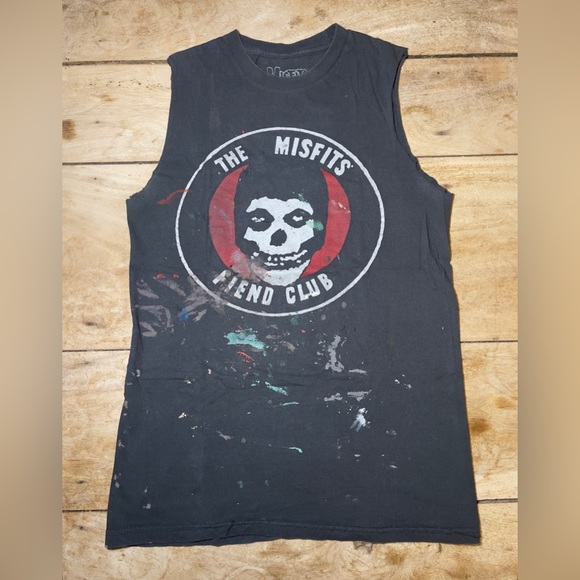 T-shirt Misfits Fiend Club - Blanc, Coton, Unisex, Tailles S à 5XL (Gildan 5000)